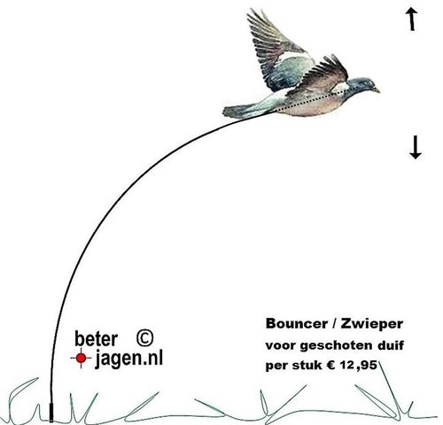 zwieper (bouncer) voor duif/kraai/proflapper
